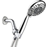 6 Mode Hybrid 2in1 Hand / Overhead Shower with Hose & Arm Adapter - Marcoware