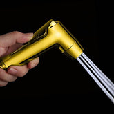 ABS Dual Flow Health Faucet with Hose & Hook (Gold) - Marcoware