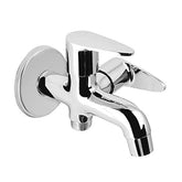 Brass Leaf 2 - Way Long Nose Tap Faucet, Chrome Finish - Marcoware
