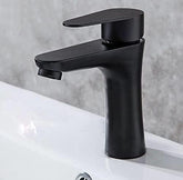 Heavy Duty Stainless Steel Single Lever Basin Mixer, Black Finish - Marcoware