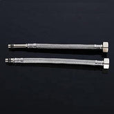 SS 304 Single Lever 24'' Connection Pipes (Pair), Chrome - Marcoware