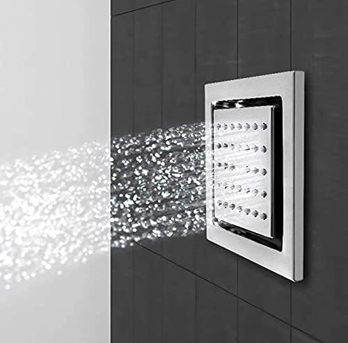Square Wall Jet Shower with Concealed Body & Adjustable Angle