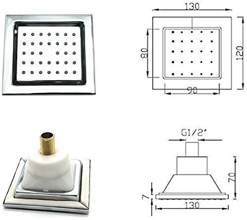 Square Wall Jet Shower with Concealed Body & Adjustable Angle