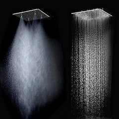 12" Dual Function Overhead Rain & Mist Shower Head