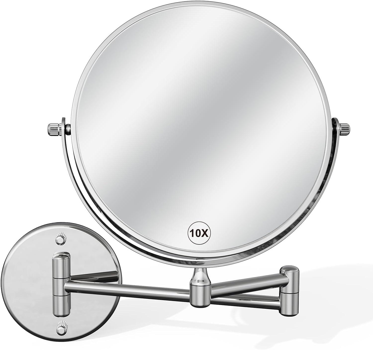 Adjustable Magnifying Bathroom Mirror