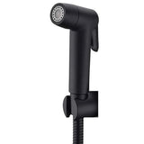 ABS Dual Flow Health Faucet with Hose & Hook, Black