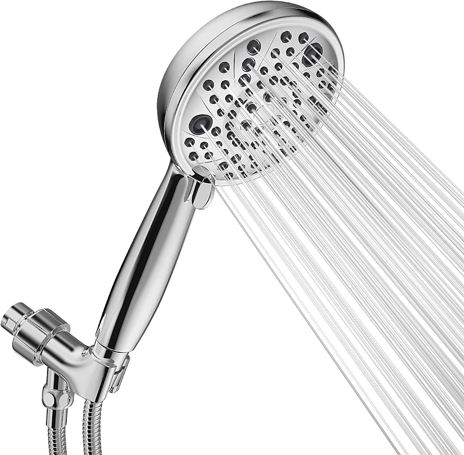 8 Mode Hand shower With Hose & Overhead Shower Adapter
