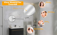 Adjustable Magnifying Bathroom Mirror