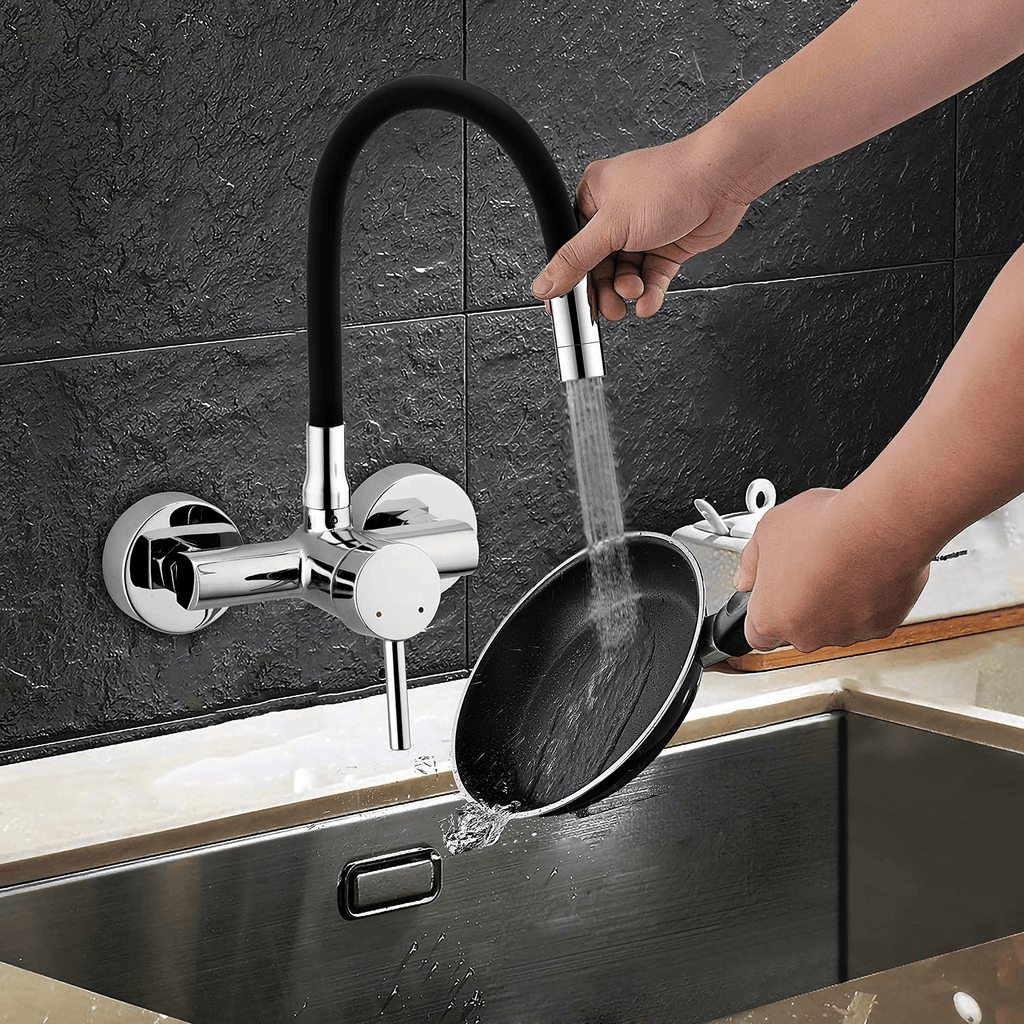 Java Wall-Mounted Sink Mixer with 360° Swivel Pipe – Marcoware