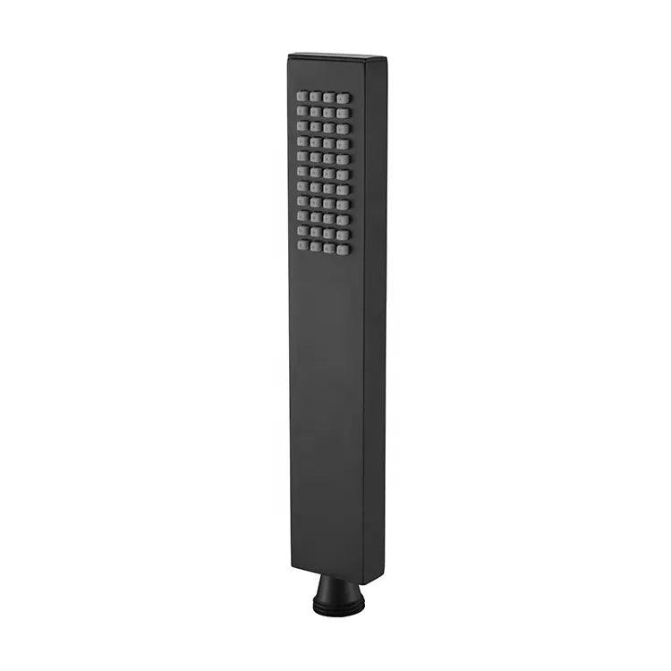 Sleek Rectangular Black Brass Hand Shower - Marcoware