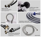 Stainless Steel Heavy Duty Health Faucet with Hose & Wall Mount Hook - Marcoware