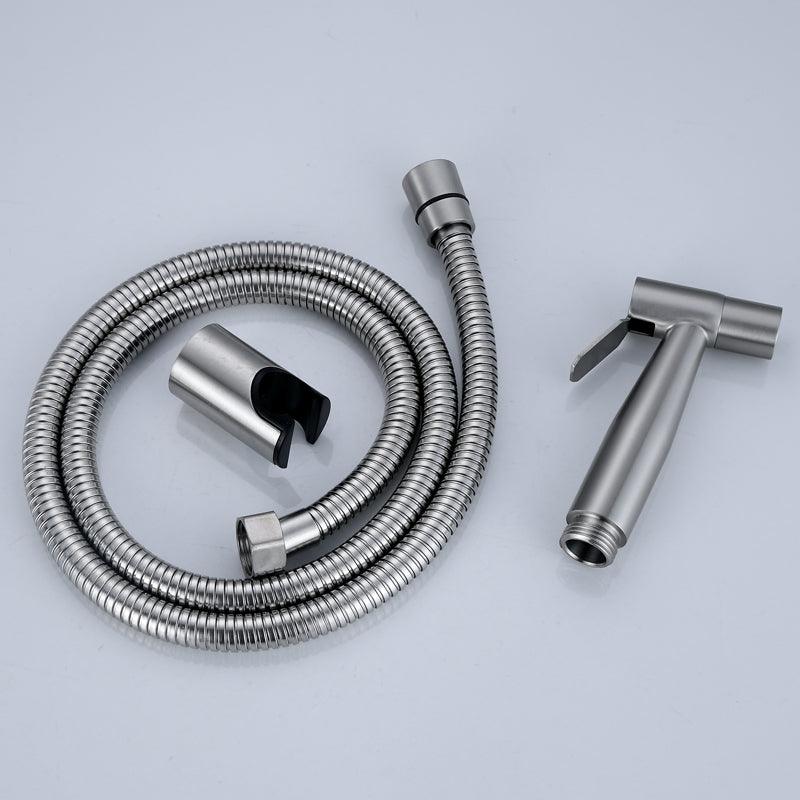 Stainless Steel Heavy Duty Health Faucet with Hose & Wall Mount Hook - Marcoware