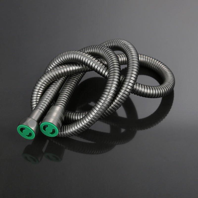 ABS Dual Flow Health Faucet with Hose & Hook, Black - Marcoware