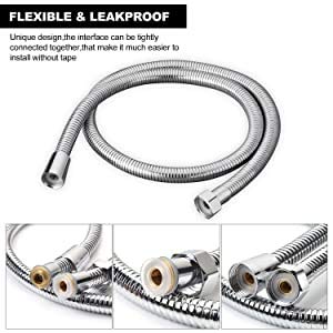 ABS Flow Adjustable Health Fucet with 1 Meter SS 304 Hose & Wall Hook - Marcoware