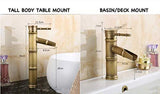 Antique Bamboo Waterfall Basin Mixer - Marcoware