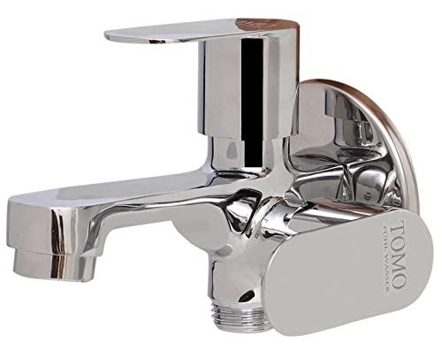 Brass Deco 2 Way Long Nose Tap Faucet, Chrome, Polished Finish - Marcoware