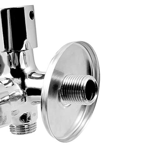 Brass Recto 2 Way Long Nose Tap Faucet, Chrome, Polished Finish - Marcoware