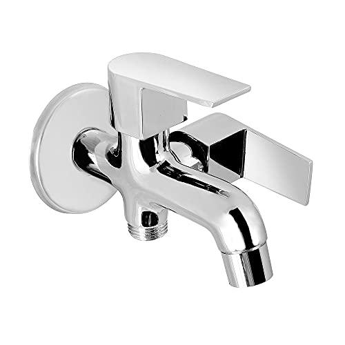 Brass Recto 2 Way Long Nose Tap Faucet, Chrome, Polished Finish - Marcoware