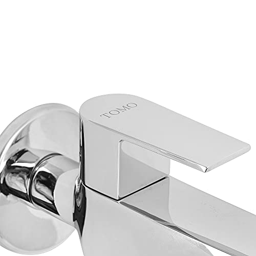 Brass Recto Long Body Tap with Wall Flange (Chrome) - Marcoware