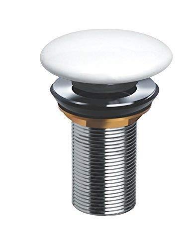 Elegant Ceramic White Pop - Up Waste Coupling with Chrome Finish - Marcoware