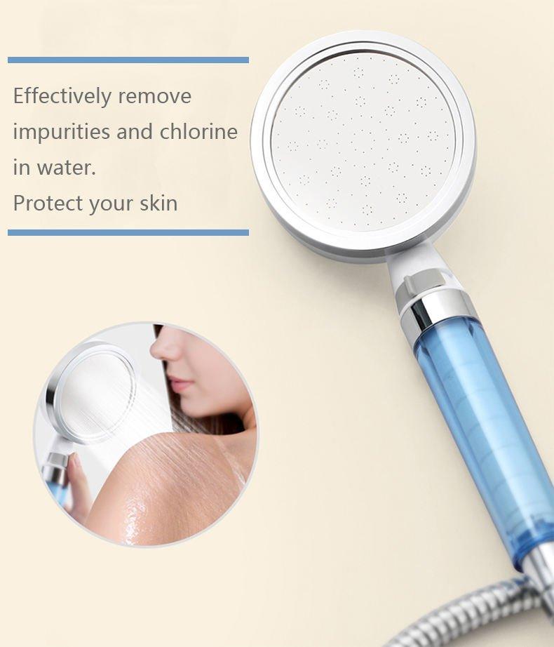Filter Hand Shower with replaceable Cartridge & Pressure adjustment switch - Marcoware