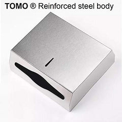FULL STEEL SS304 Heavy Duty Multifold Tissue Dispenser/Wall Mounted (silver) - Marcoware