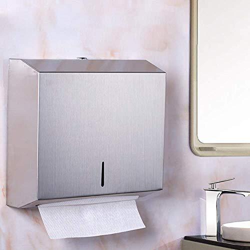 FULL STEEL SS304 Heavy Duty Multifold Tissue Dispenser/Wall Mounted (silver) - Marcoware
