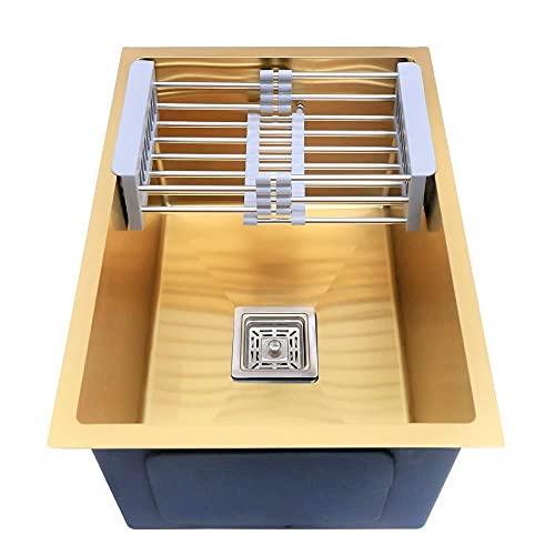 Gold Stainless Steel Single Bowl Sink - Marcoware