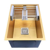 Gold Stainless Steel Single Bowl Sink - Marcoware