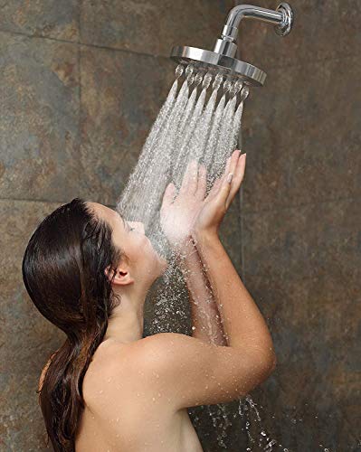 High Density Mist Jet ABS Shower Head 9 Inches Without Arm, Chrome, Polished Finish - Marcoware