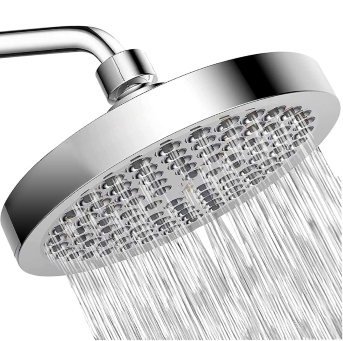 High Density Rain Shower Head 6 Inches , Chrome, Polished Finish - Marcoware