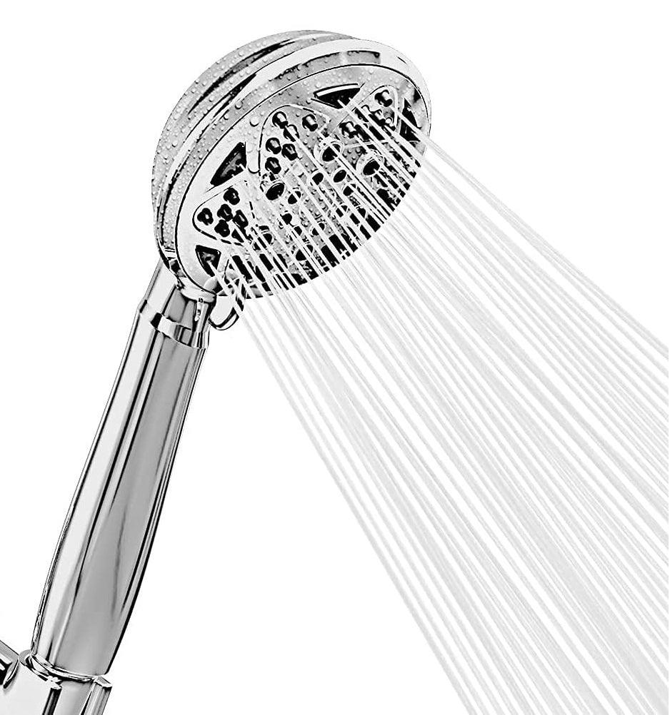 Ivy Multifunction Hand shower with Hose & Hook, Chrome, Polished Finish - Marcoware