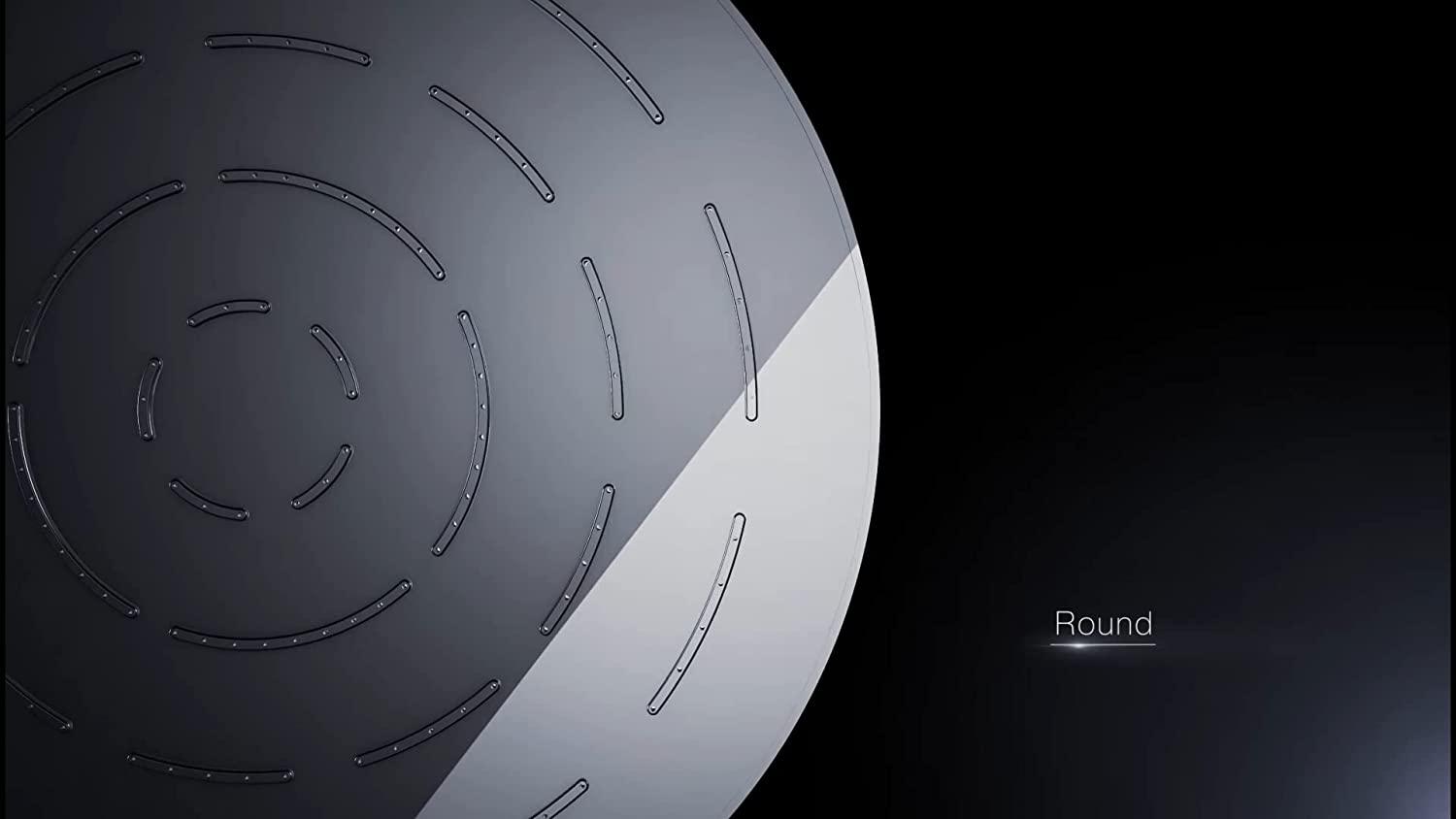 Maze Round Heavy Duty Overhead Chrome Polished Finish - Marcoware