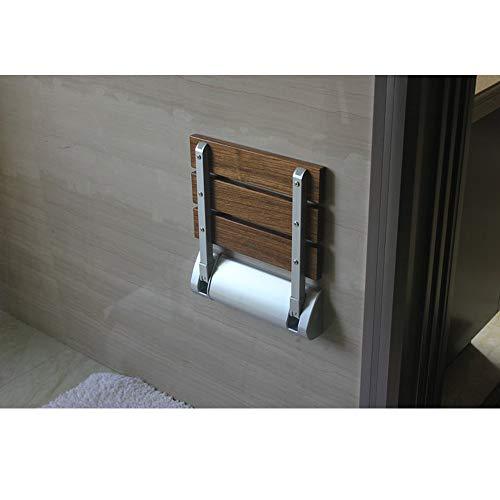 Multi-purpose Foldable Wall Mounted Shower Steam Room Shoe Wearing Chair bench Burmese Teak