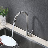 Rico Brushed Steel Kitchen Faucet Mixer - Marcoware