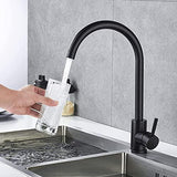 Rico Kitchen Faucet Mixer Table Mount (Black) - Marcoware