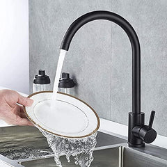 Rico Kitchen Faucet Mixer Table Mount (Black) - Marcoware