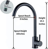 Rico Kitchen Faucet Mixer Table Mount (Black) - Marcoware