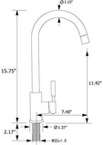 Rico Kitchen Faucet Mixer Table Mount (Black) - Marcoware