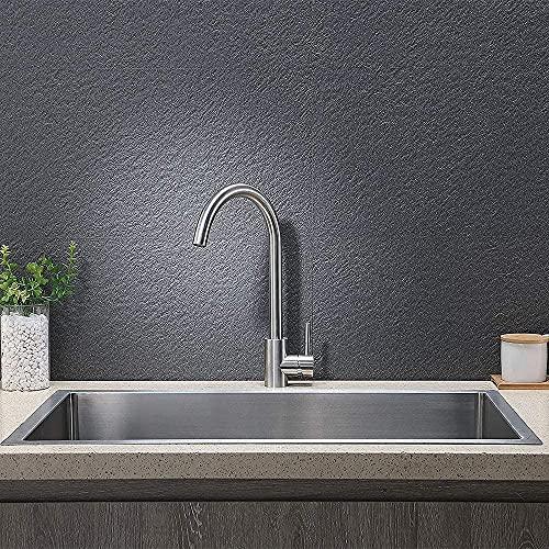 Rico Kitchen Faucet Mixer Table Mount (Brushed Steel) - Marcoware