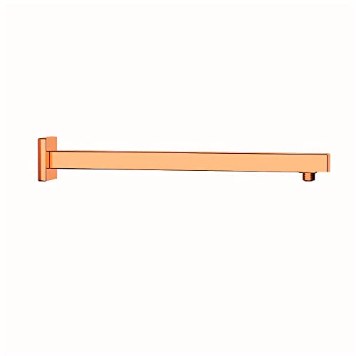 Shower arm with Wall Flange 21 Inches Rose Gold, Polished Finish - Marcoware