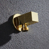 Square Mini Angle valve with wall Flange - Marcoware
