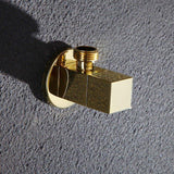 Square Mini Angle valve with wall Flange - Marcoware