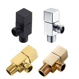 Square Mini Angle valve with wall Flange - Marcoware