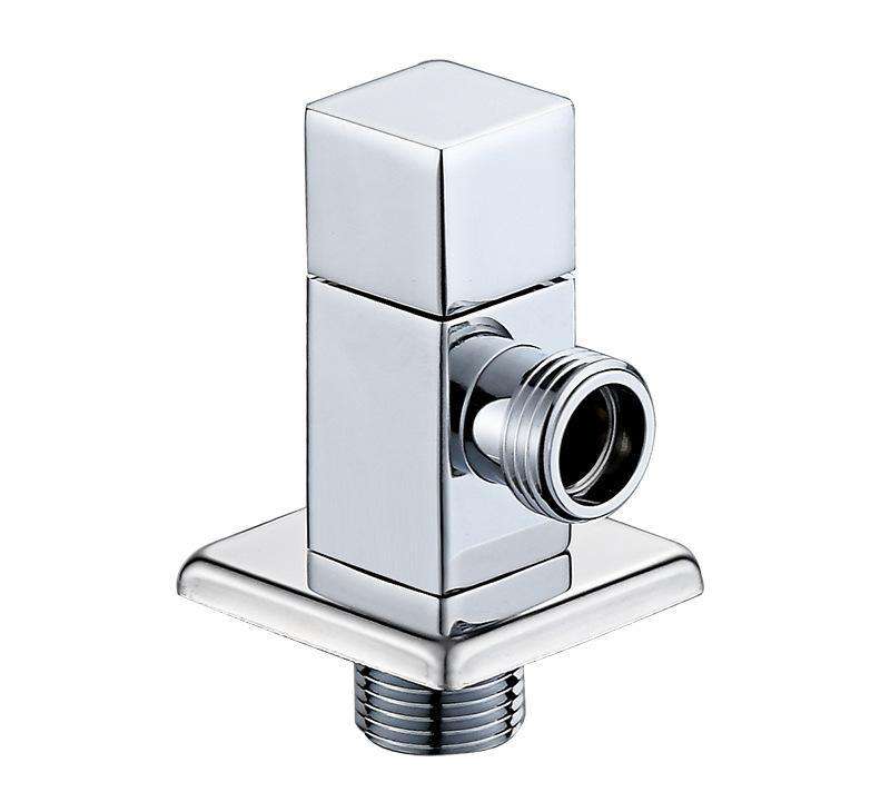 Square Mini Angle valve with wall Flange - Marcoware