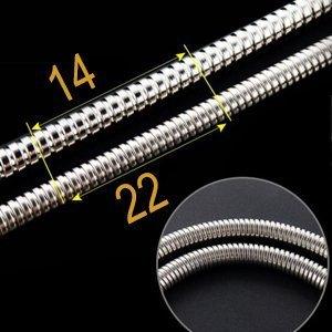 Stainless Steel 304 Heavy Duty Shower Hose 1 Meter, Chrome - Marcoware
