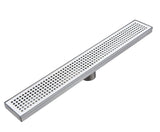 Stainless Steel Cube Bathroom Floor Trap, Brushed Finish - Marcoware