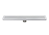 Stainless Steel Cube Bathroom Floor Trap, Brushed Finish - Marcoware