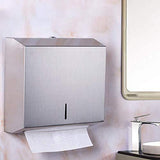 Stainless Steel Multifold Tissue Dispenser - Wall Mounted (Silver) - Marcoware